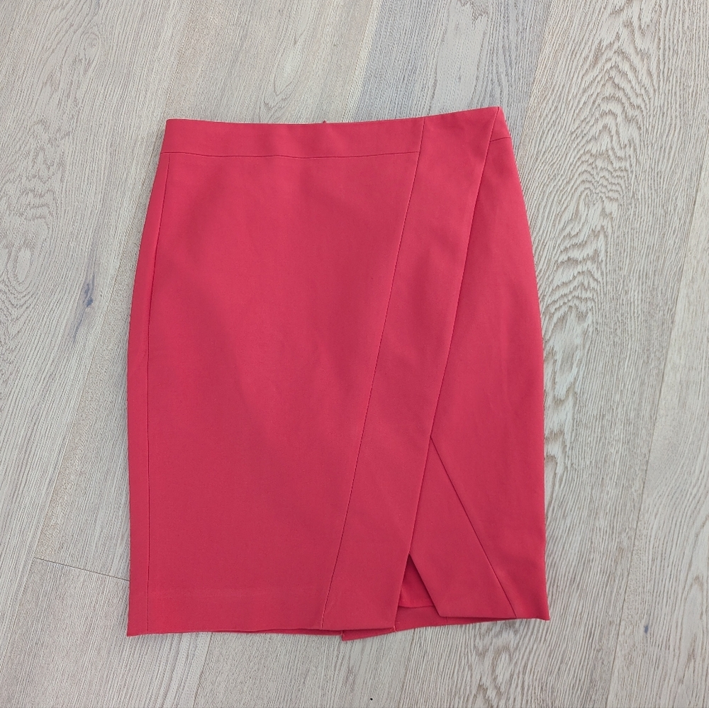 RW&CO. Vibrant Orange/Red Pencil Skirt